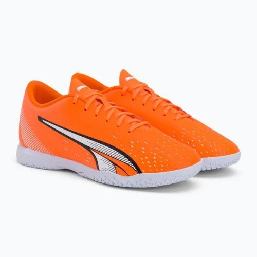 Buty piłkarskie męskie PUMA Ultra Play IT ultra orange/puma white/blue glimmer