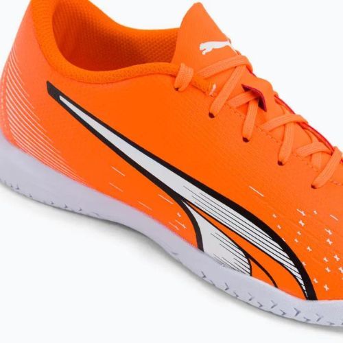 Buty piłkarskie dziecięce PUMA Ultra Play IT ultra orange/puma white/blue glimmer