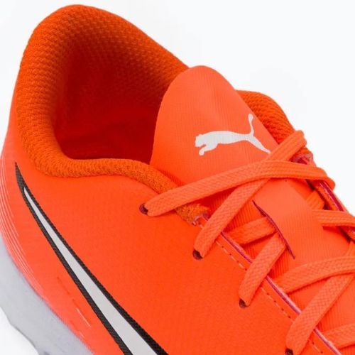Buty piłkarskie dziecięce PUMA Ultra Play TT ultra orange/puma white/blue glimmer