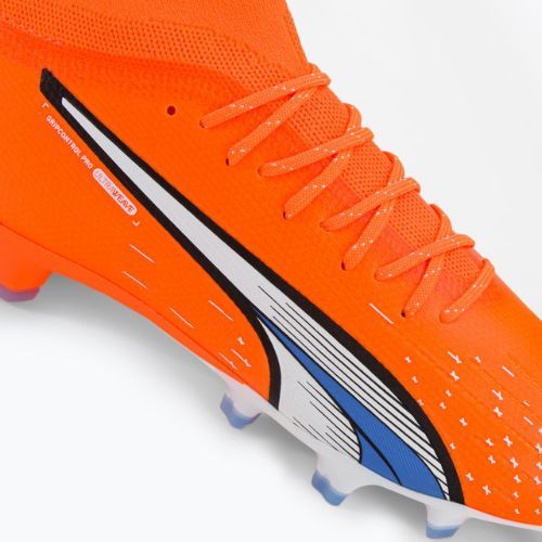 Buty piłkarskie męskie PUMA Ultra Pro FG/AG ultra orange/puma white/blue glimmer