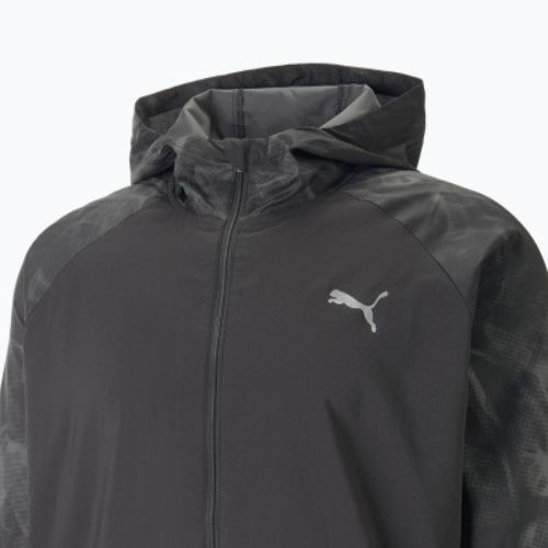 Kurtka do biegania męska PUMA Run Favorite Aop Woven puma black/a0p