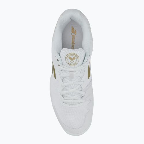 Buty do tenisa męskie Babolat 22 SFX3 All Court Wimbledon white/gold