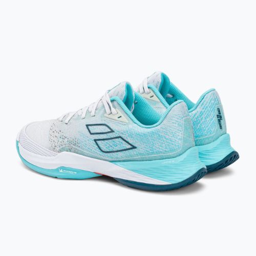 Buty do tenisa damskie Babolat Jet Mach 3 All Court white/angel blue