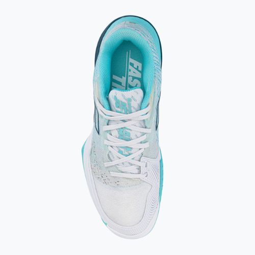 Buty do tenisa damskie Babolat Jet Mach 3 AC W white/angel blue