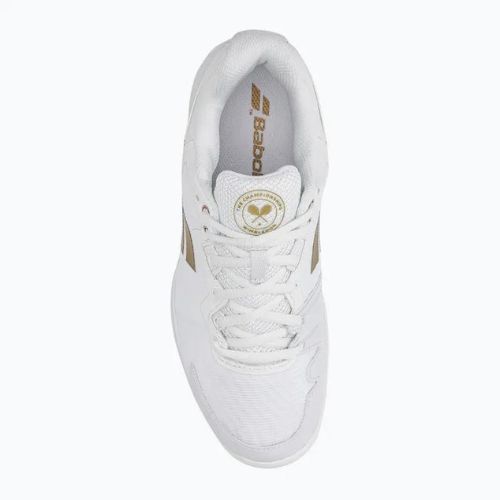 Buty do tenisa damskie Babolat SFX3 AC Wimbledon white/gold