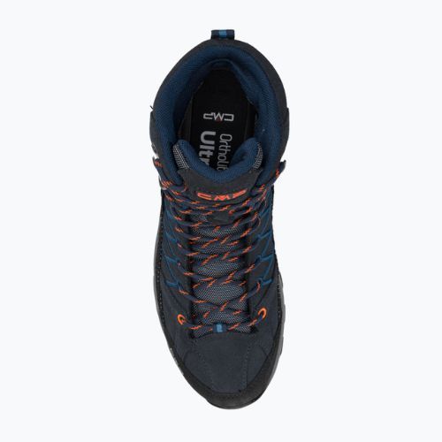 Buty trekkingowe męskie CMP Rigel Mid Wp blue/flash orange