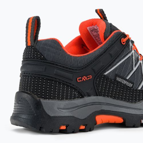 Buty trekkingowe dziecięce CMP Rigel Low Wp antracite/flash orange