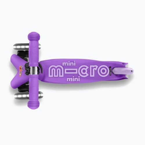 Hulajnoga trójkołowa dziecięca Micro Mini Deluxe LED purple