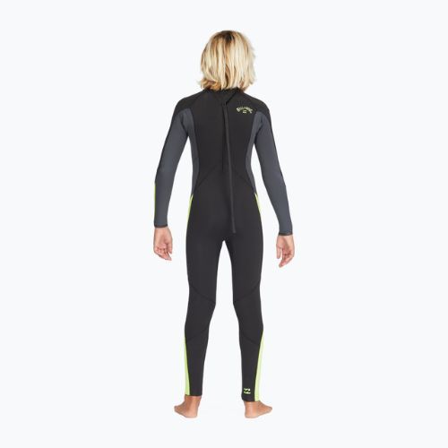 Pianka do pływania dziecięca Billabong 4/3 mm Absolute Back Zip stealth
