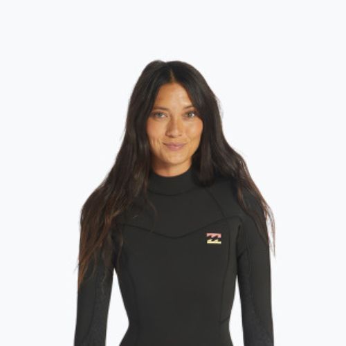 Pianka do pływania damska Billabong 3/2 mm Synergy Back Zip wild black