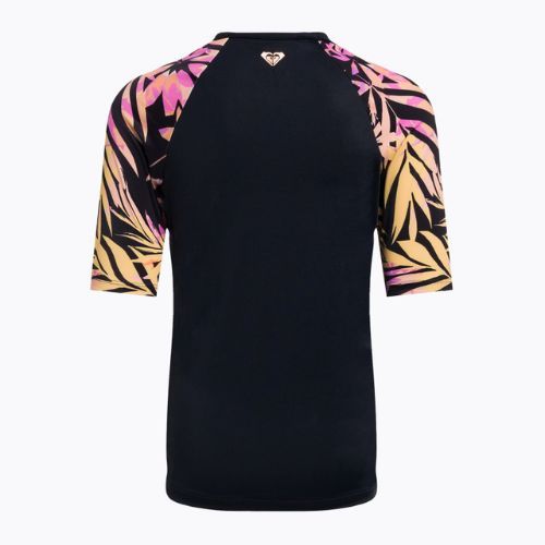 Koszulka do pływania dziecięca ROXY Active Joy Lycra anthracite zebra jungle girl