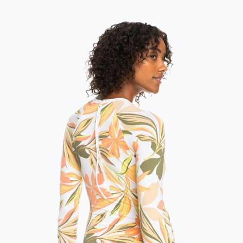 Strój kąpielowy jednoczęściowy damski ROXY Print Mix Solid bright white subtly salty flat