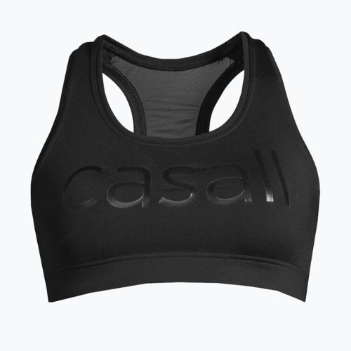 Biustonosz treningowy Casall Iconic Wool Sports black logo