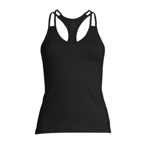 Koszulka treningowa damska Casall V-Neck Racerback black