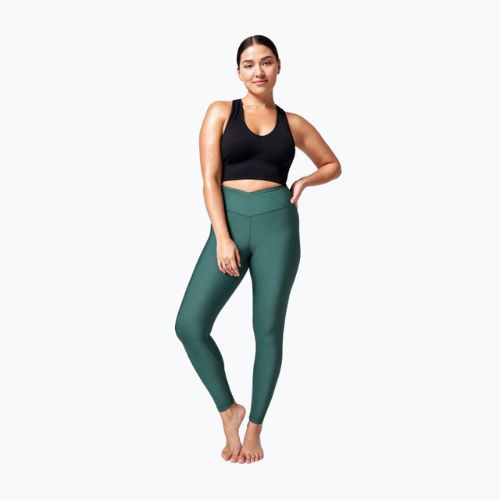 Legginsy damskie Casall Overlap High Waist garden green