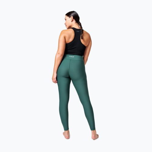 Legginsy damskie Casall Overlap High Waist garden green