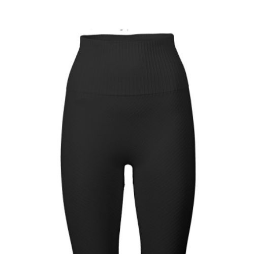 Legginsy damskie Casall Seamless Graphical Rib High Waist black