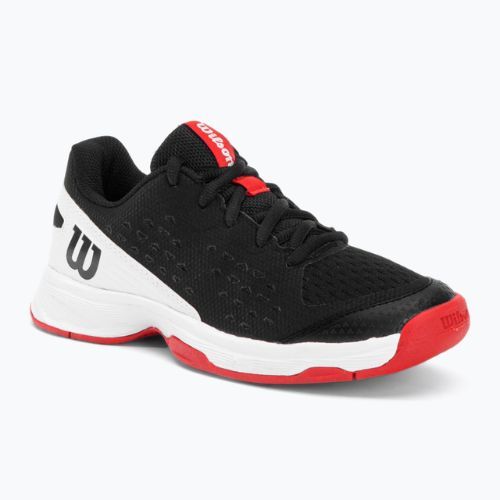 Buty do tenisa dziecięce Wilson Rush Pro L Jr black/white/red