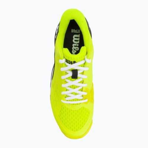 Buty do tenisa dziecięce Wilson Rush Pro Ace Safety Jr black/neon yellow
