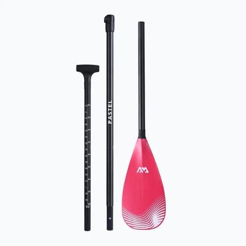 Wiosło SUP 3-częściowe Aqua Marina Pastel Adjustable Fiberglass/Carbon pink