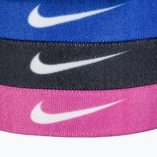 Gumki do włosów Nike Mixed Hairbands With Pouch 6 szt. black/active fuchsia/hyper royal