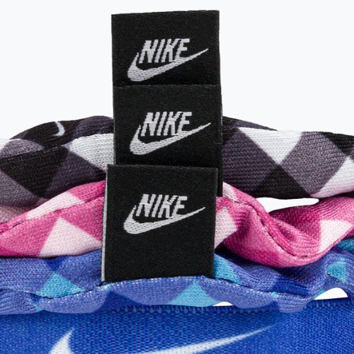 Gumki do włosów Nike Mixed Hairbands With Pouch 6 szt. black/active fuchsia/hyper royal