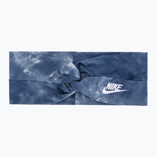 Opaska na głowę Nike Twist Knot Headband Tie Dye diffused blue/white osfm