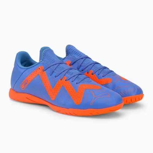 Buty piłkarskie męskie PUMA Future Play IT blue glimmer/puma white/ultra orange