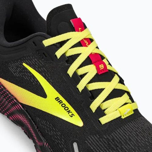 Buty do biegania męskie Brooks Launch 9 black/pink/yellow