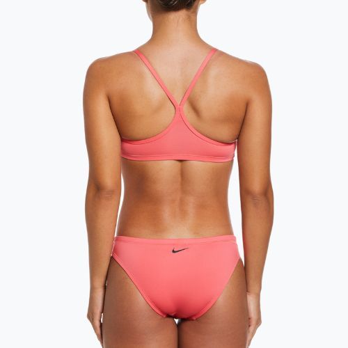 Strój pływacki dwuczęściowy damski Nike Essential Sports Bikini sea coral