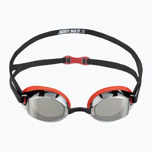 Okulary do pływania Nike Legacy Mirrored red/black