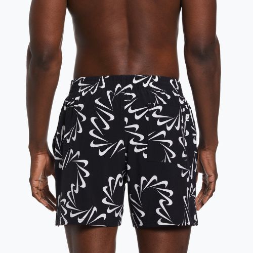 Szorty kąpielowe męskie Nike Swoosh Line 5" Volley black