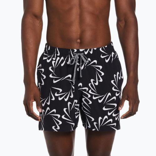Szorty kąpielowe męskie Nike Swoosh Line 5" Volley black