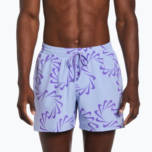 Szorty kąpielowe męskie Nike Swoosh Line 5" Volley cobalt bliss