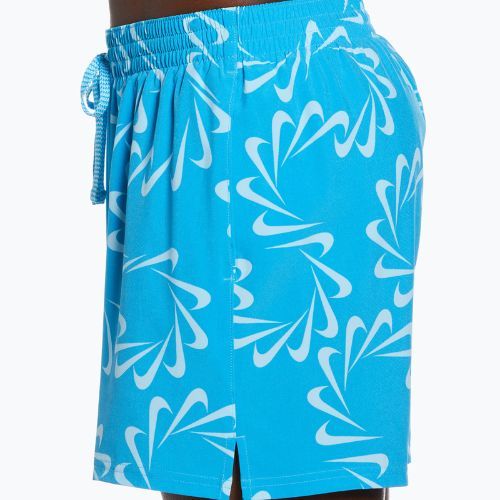 Szorty kąpielowe męskie Nike Swoosh Line 5" Volley blue lightning