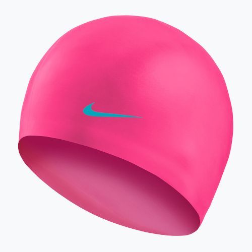 Czepek pływacki dziecięcy Nike Solid Silicone pink spell