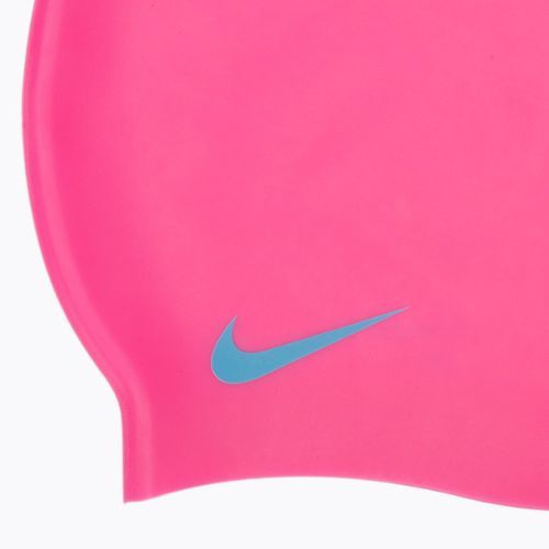Czepek pływacki dziecięcy Nike Solid Silicone pink spell