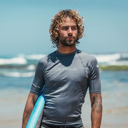 Koszulka do pływania męska O'Neill Basic Skins Rash Guard graphite