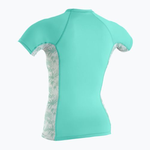 Koszulka do pływania damska O'Neill Side Print Rash Guard opal/mirage tropical