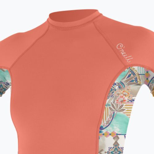 Koszulka do pływania damska O'Neill Side Print Rash Guard nectar/zephora