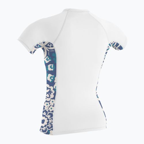 Koszulka do pływania damska O'Neill Side Print Rash Guard white/christina floral