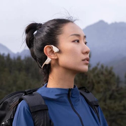 Słuchawki bezprzewodowe Shokz OpenRun Pro Mini beige