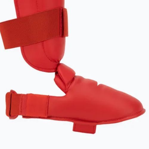 Ochraniacze piszczeli i stóp usztywniane Mizuno Instep czerwone 23EHA10062