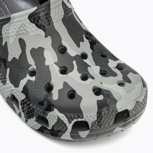 Klapki dziecięce Crocs Classic Camo Clog Toddler black/grey