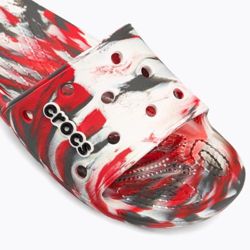 Klapki Crocs Classic Crocs Marbled Slide flame/white