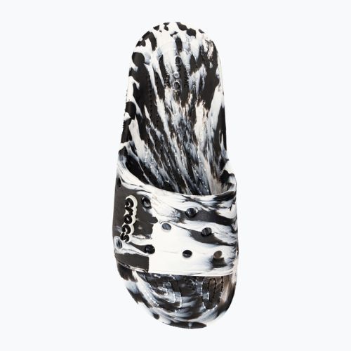 Klapki Crocs Classic Crocs Marbled Slide white/black