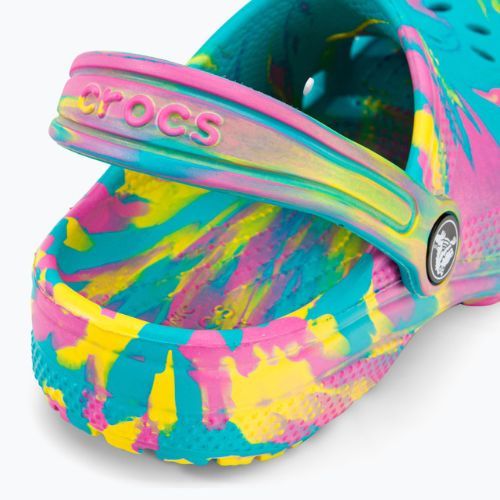 Klapki dziecięce Crocs Classic Marbled Clog Kids digital aqua/multi