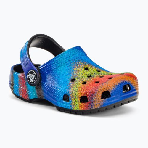 Klapki dziecięce Crocs Classic Spray Dye Clog Toddler black/multi