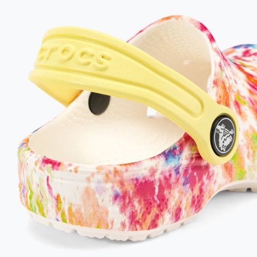 Klapki dziecięce Crocs Classic Tie-Dye Graphic Clog Toddler orange zing/multi