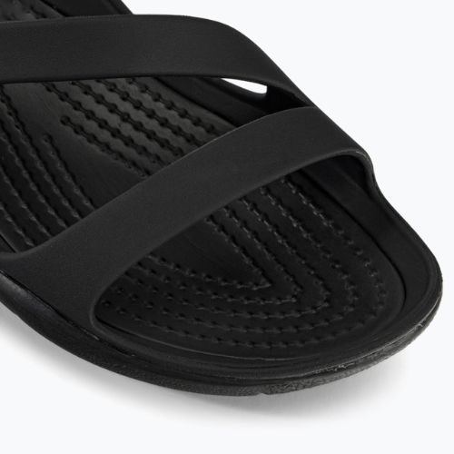 Klapki damskie Crocs Swiftwater Sandal W black/black